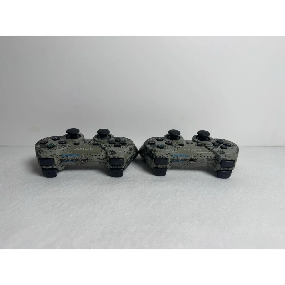 Two SONY PlayStation 3 Dualshock 3 Wireless Controller Urban Camouflage (Tested)